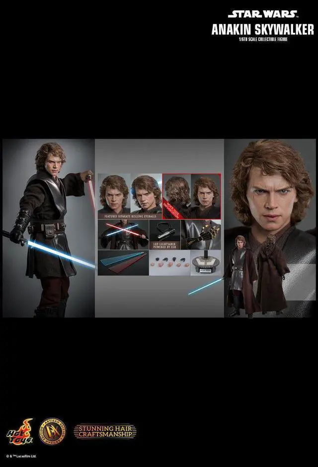 Alt view image 2 of 4 - Figure Hot Toys DX34 - Star Wars III : Revenge Of The Sith - Anakin Skywalker