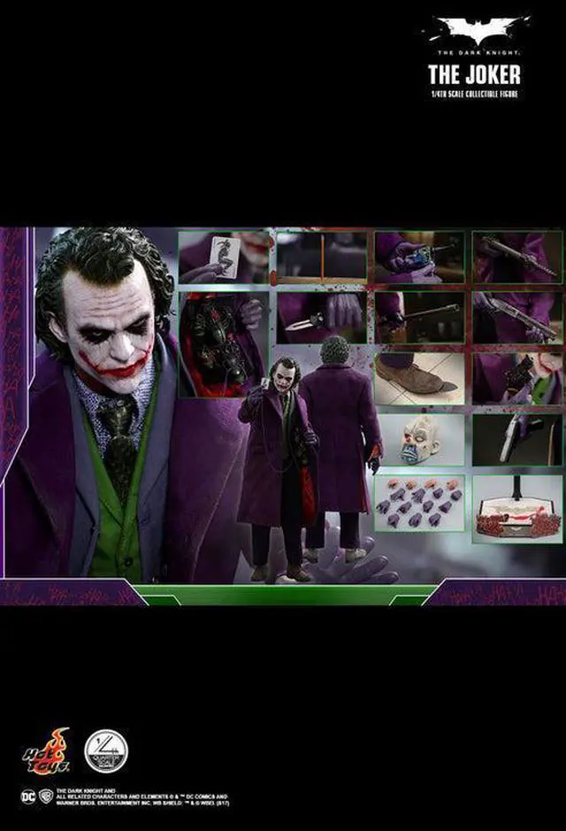 Alt view image 2 of 5 - Figure Hot Toys QS010 - DC Comics - The Dark Knight - The Joker Standard Version
