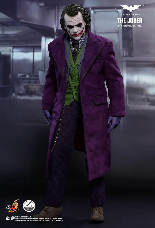 Alt view image 3 of 5 - Figure Hot Toys QS010 - DC Comics - The Dark Knight - The Joker Deluxe Version