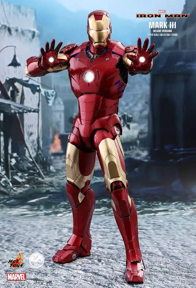 Alt view image 4 of 5 - Figure Hot Toys QS012 - Marvel Comics - Iron Man - Iron Man Mark 3 Deluxe Version
