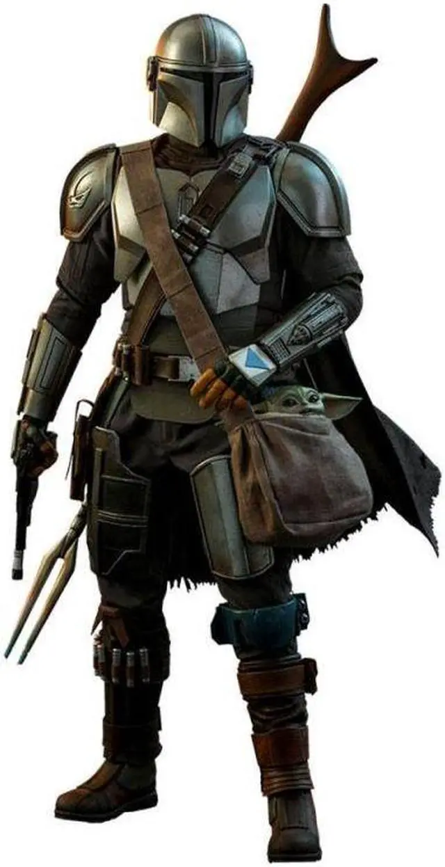 Main image of Figure Hot Toys QS016 - Star Wars : The Mandalorian - The Mandalorian & The Child Standard Version