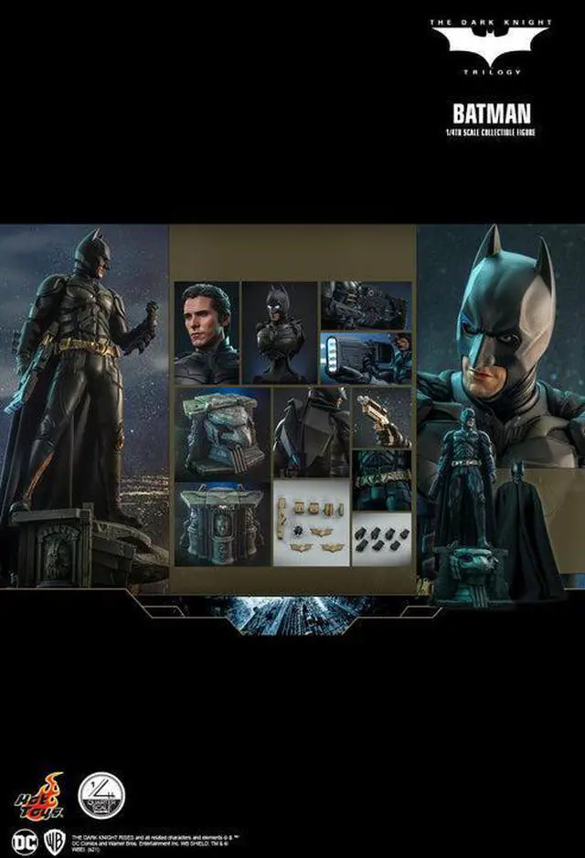 Alt view image 2 of 5 - Figure Hot Toys QS019 - DC Comics - The Dark Knight Trilogy - Batman Standard Version