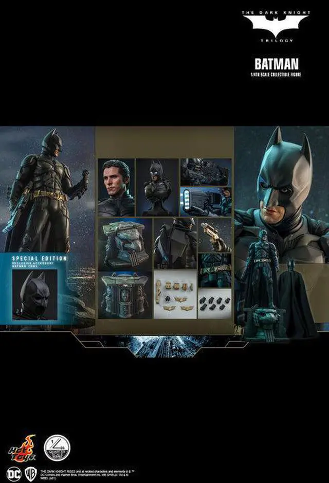 Alt view image 2 of 5 - Figure Hot Toys QS019D - DC Comics - The Dark Knight Trilogy - Batman Deluxe Version