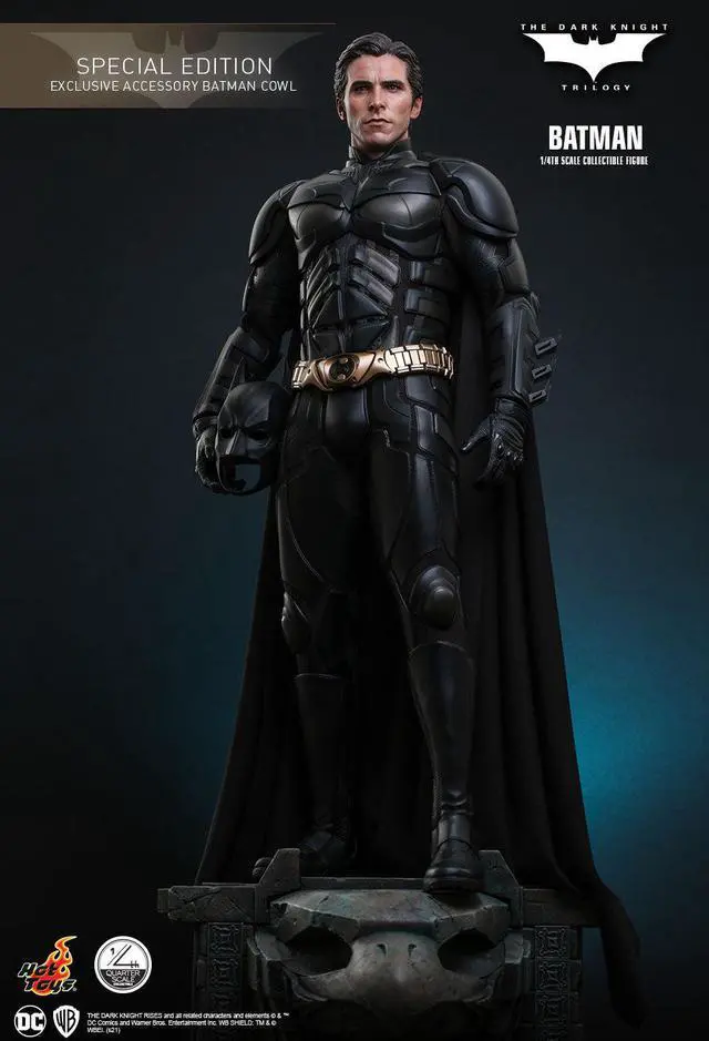 Alt view image 3 of 5 - Figure Hot Toys QS019D - DC Comics - The Dark Knight Trilogy - Batman Deluxe Version