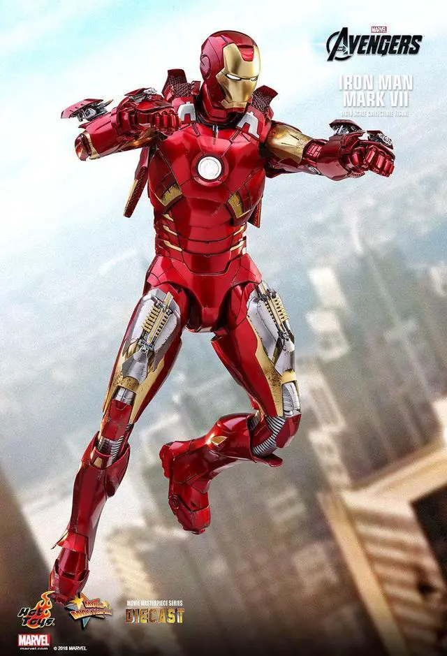 Alt view image 3 of 5 - Figure Hot Toys MMS500D27 - Marvel Comics - The Avengers - Iron Man Mark 7 Deluxe Version
