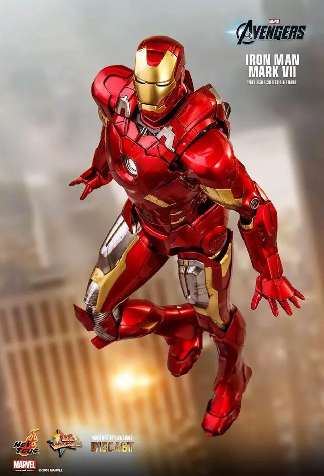 Alt view image 4 of 5 - Figure Hot Toys MMS500D27 - Marvel Comics - The Avengers - Iron Man Mark 7 Deluxe Version