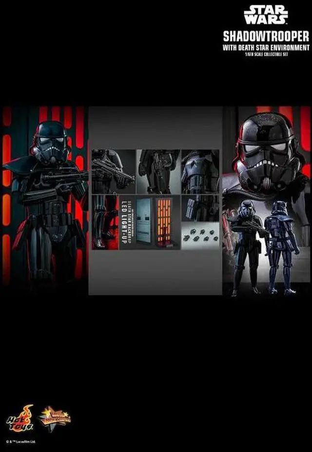 Alt view image 2 of 5 - Figure Hot Toys MMS737 - Star Wars - Shadow Trooper & Death Star Diorama