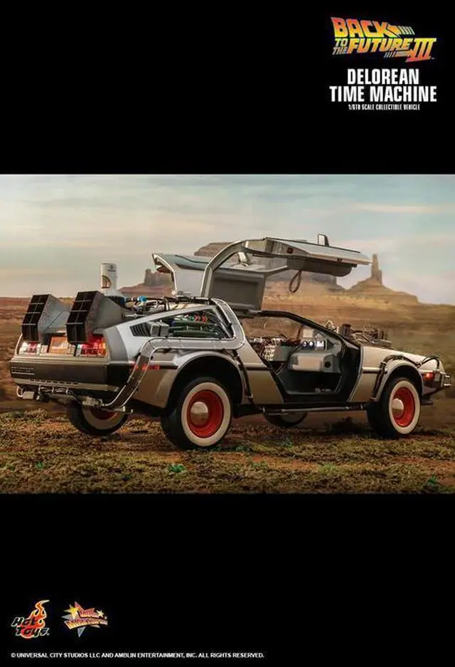 Alt view image 4 of 5 - Figure Hot Toys MMS738 - Back To The Future III - Delorean Time Machine