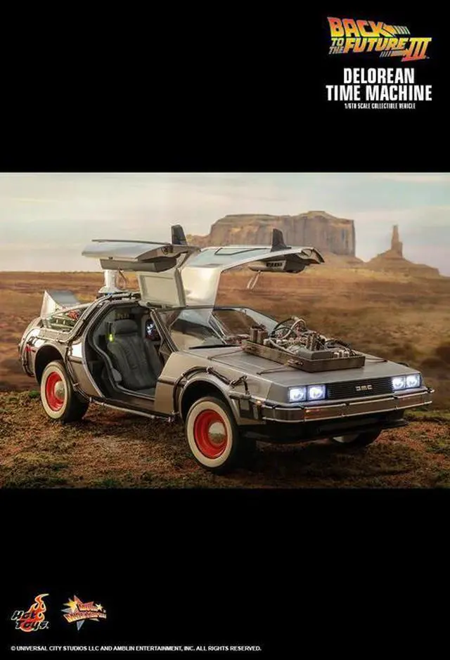 Alt view image 5 of 5 - Figure Hot Toys MMS738 - Back To The Future III - Delorean Time Machine