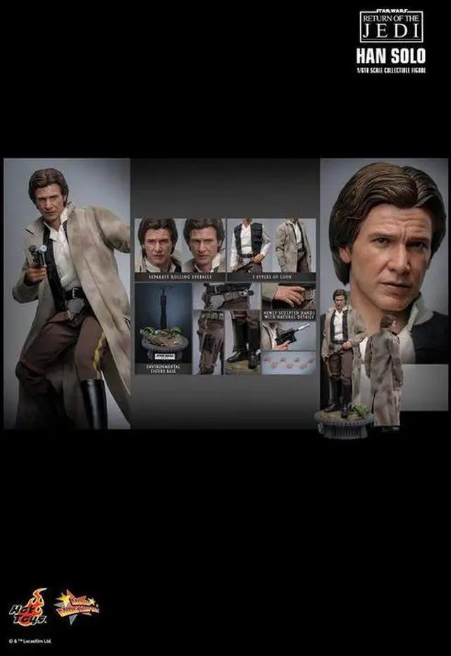 Alt view image 2 of 5 - Figure Hot Toys MMS740 - Star Wars : Return Of The Jedi - Han Solo
