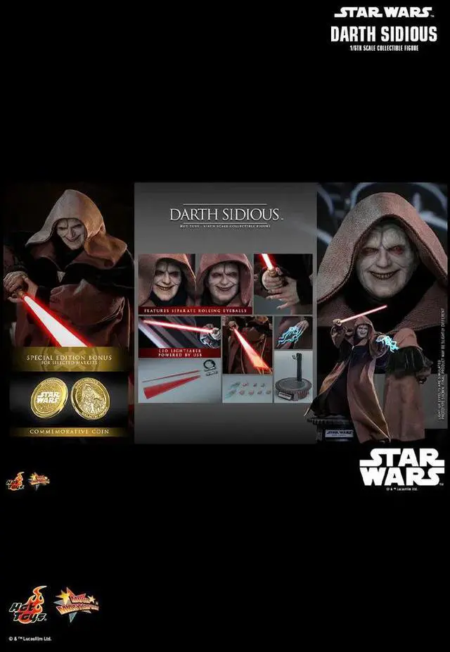 Alt view image 2 of 5 - Figure Hot Toys MMS745B - Star Wars : Revenge Of The Sith - Darth Sidious
