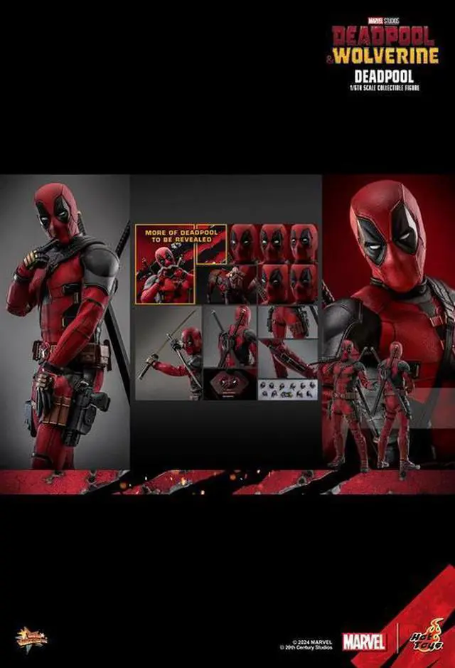Alt view image 2 of 5 - Figure Hot Toys MMS746 - Marvel Comics - Deadpool & Wolverine - Deadpool
