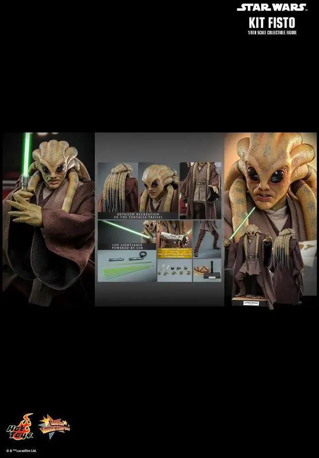 Alt view image 2 of 5 - Figure Hot Toys MMS751 - Star Wars : Revenge Of The Sith - Kit Fisto
