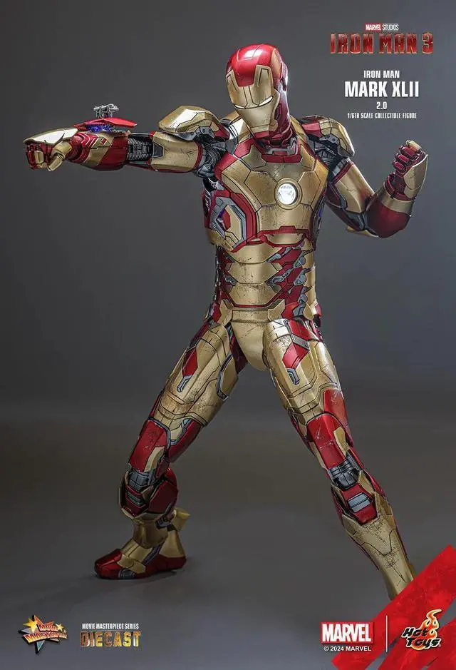 Alt view image 3 of 5 - Figure Hot Toys MMS758D65B - Marvel Comics - Iron Man 3 - Iron Man Mark XLII