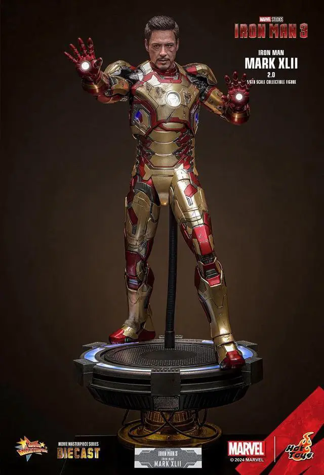 Alt view image 3 of 5 - Figure Hot Toys MMS758D65 - Marvel Comics - Iron Man 3 - Iron Man Mark XLII