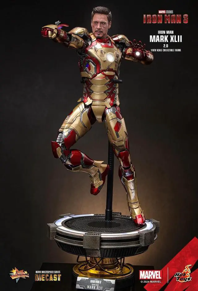 Alt view image 4 of 5 - Figure Hot Toys MMS758D65 - Marvel Comics - Iron Man 3 - Iron Man Mark XLII