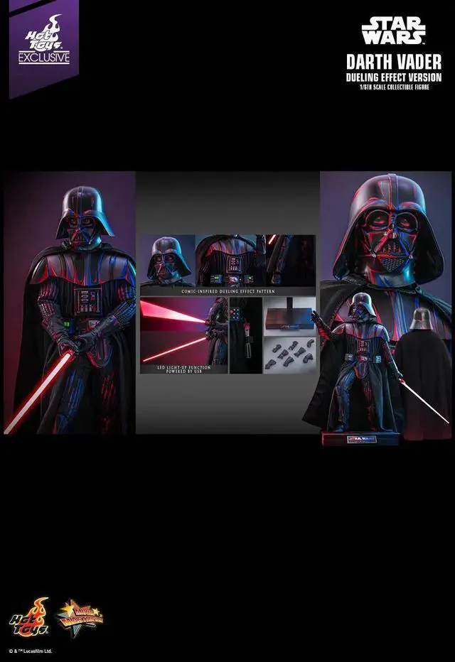 Alt view image 2 of 5 - Figure Hot Toys MMS777 - Star Wars - Darth Vader Dueling Effect Version