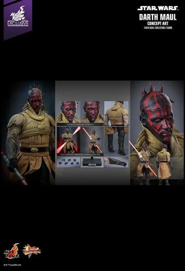 Alt view image 2 of 5 - Figure Hot Toys MMS778 - Star Wars : The Phantom Menace - Darth Maul Concept Art