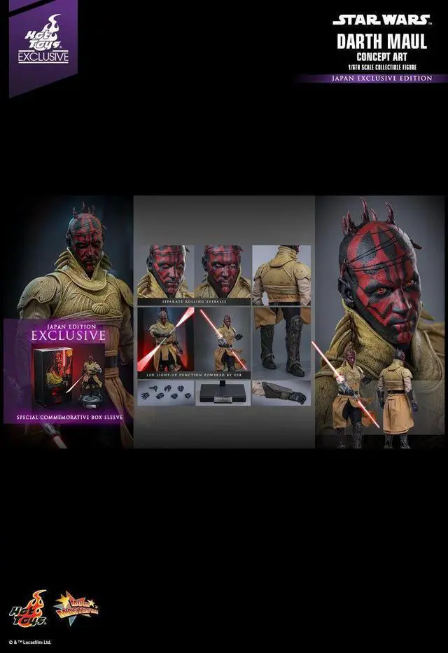 Alt view image 2 of 5 - Figure Hot Toys MMS778B - Star Wars : The Phantom Menace - Darth Maul Concept Art