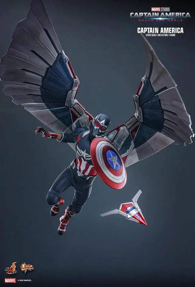 Alt view image 4 of 4 - Figure Hot Toys MMS779 - Marvel Comics - Captain America : Brave New World - Captain America