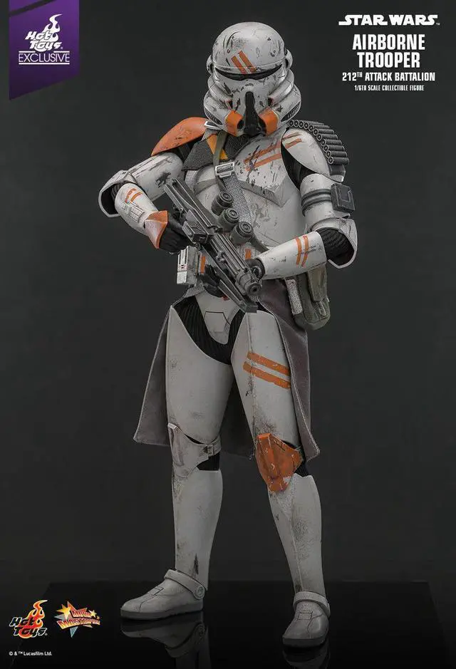 Alt view image 3 of 5 - Figure Hot Toys MMS794 - Star Wars : Revenge Of The Sith - Airborne Trooper 212TH Attack Battalion