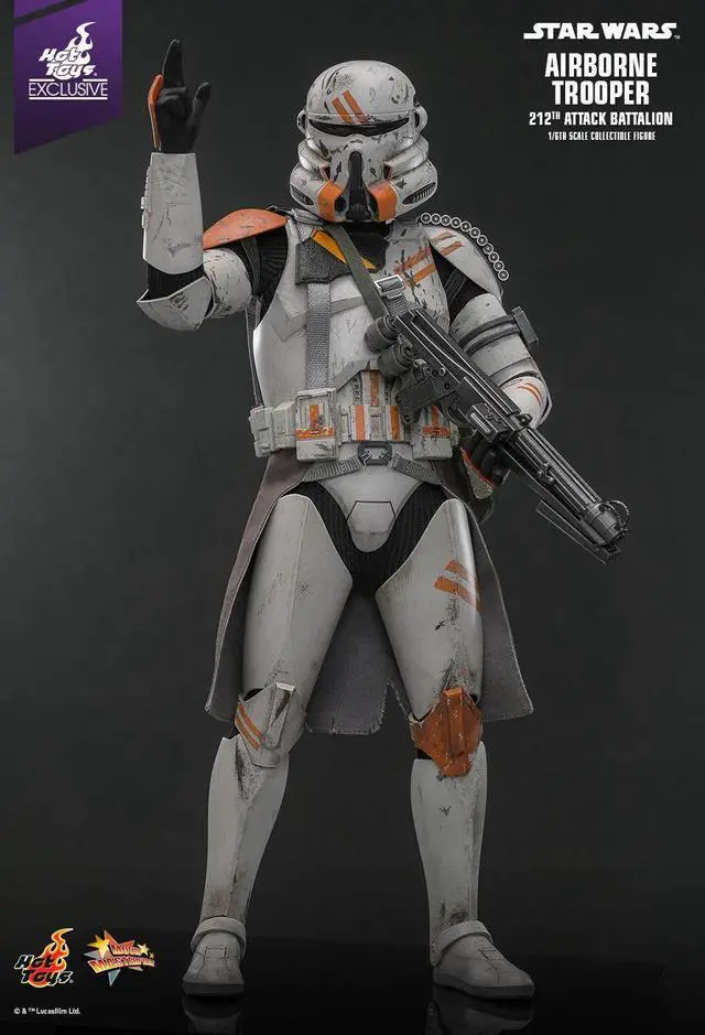 Alt view image 4 of 5 - Figure Hot Toys MMS794 - Star Wars : Revenge Of The Sith - Airborne Trooper 212TH Attack Battalion