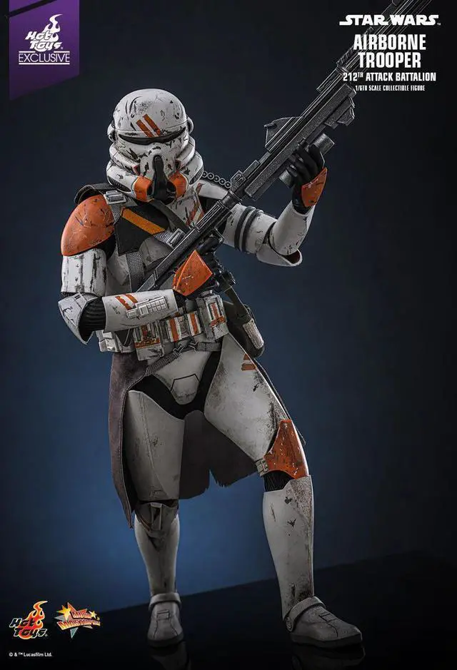 Alt view image 5 of 5 - Figure Hot Toys MMS794 - Star Wars : Revenge Of The Sith - Airborne Trooper 212TH Attack Battalion