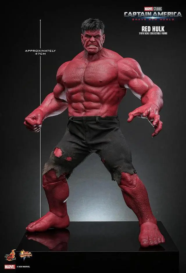 Alt view image 3 of 5 - Figure Hot Toys MMS797 - Marvel Comics - Captain America : Brave New World - Red Hulk Thaddeus Ross
