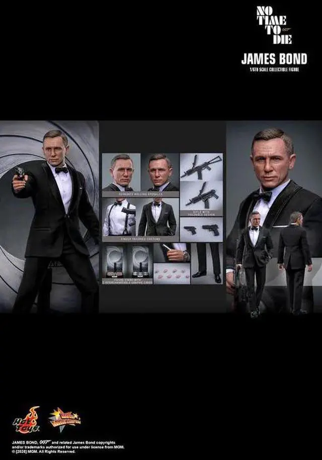 Alt view image 2 of 5 - Figure Hot Toys MMS803 - No Time to Die - James Bond