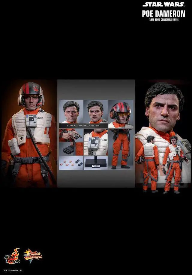 Alt view image 2 of 5 - Figure Hot Toys MMS806 - Star Wars : The Force Awakens - Poe Dameron