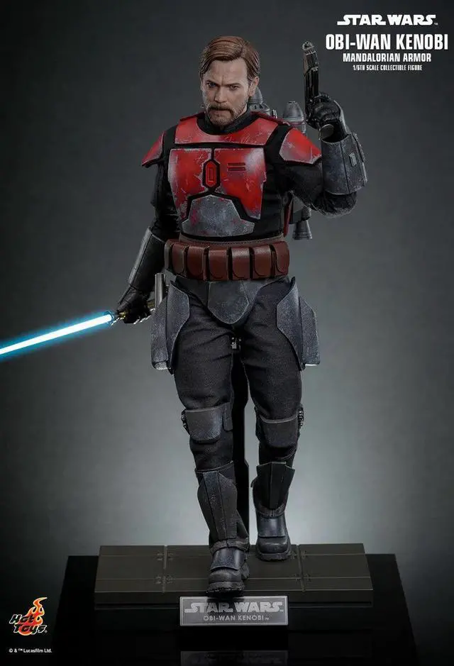 Alt view image 4 of 5 - Figure Hot Toys TMS126 - Star Wars : The Clone Wars - Obi Wan Kenobi Mandalorian Armor