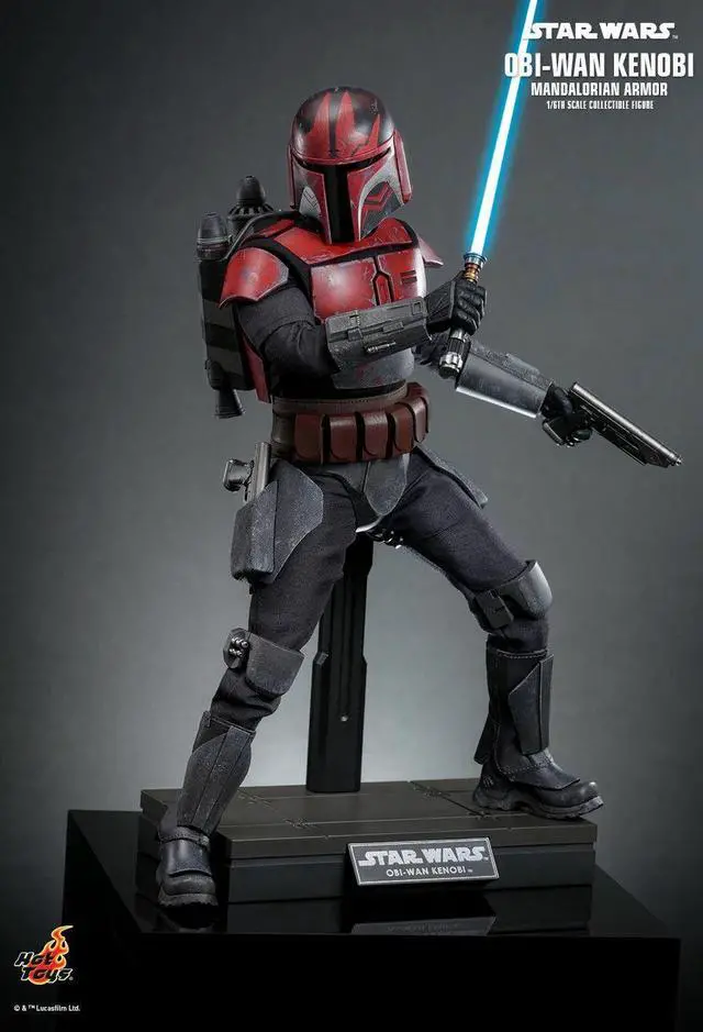 Alt view image 3 of 5 - Figure Hot Toys TMS126 - Star Wars : The Clone Wars - Obi Wan Kenobi Mandalorian Armor