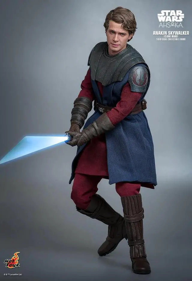 Alt view image 3 of 5 - Figure Hot Toys TMS129 - Star Wars: Ahsoka - Anakin Skywalker Clone Wars Suit Version
