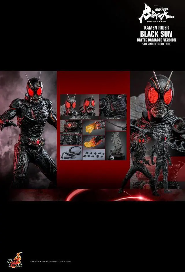 Alt view image 2 of 5 - Figure Hot Toys TMS115 - Kamen Rider Black Sun - Black Sun Battle Damaged Version