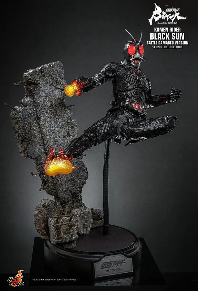 Alt view image 5 of 5 - Figure Hot Toys TMS115 - Kamen Rider Black Sun - Black Sun Battle Damaged Version
