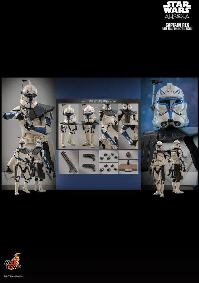 Alt view image 2 of 5 - Figure Hot Toys TMS119 - Star Wars : Ahsoka - Captain Rex