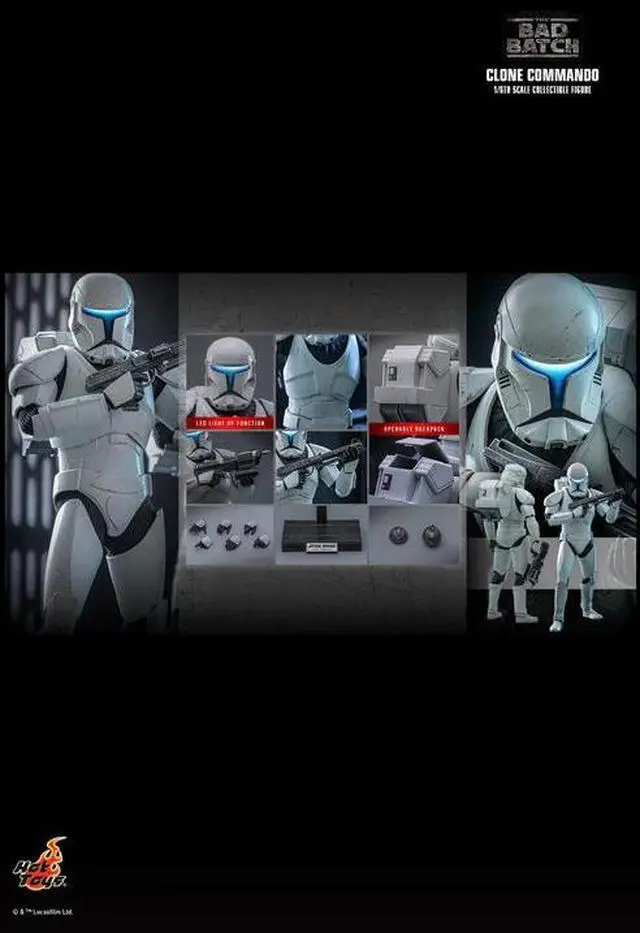 Alt view image 2 of 5 - Figure Hot Toys TMS131 - Star Wars: The Bad Batch - Clone Commando