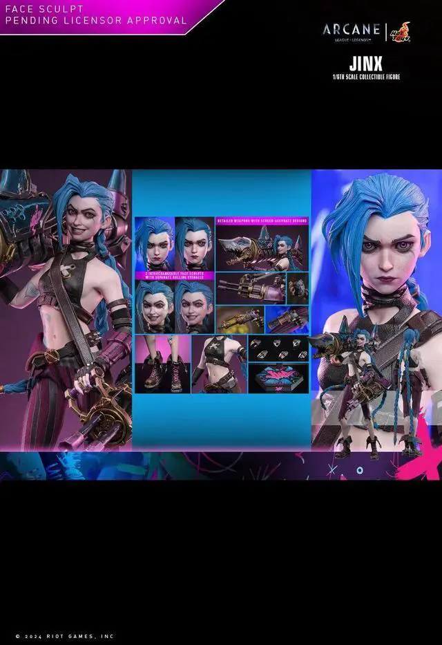 Alt view image 2 of 5 - Figure Hot Toys TMS137 - Riot - League Of Legends : Arcane - Jinx