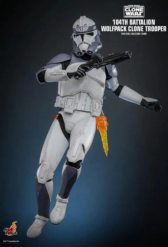 Alt view image 3 of 5 - Figure Hot Toys TMS142 - Star Wars : The Clone War - 104Th Battalion Wolfpack Clone Trooper