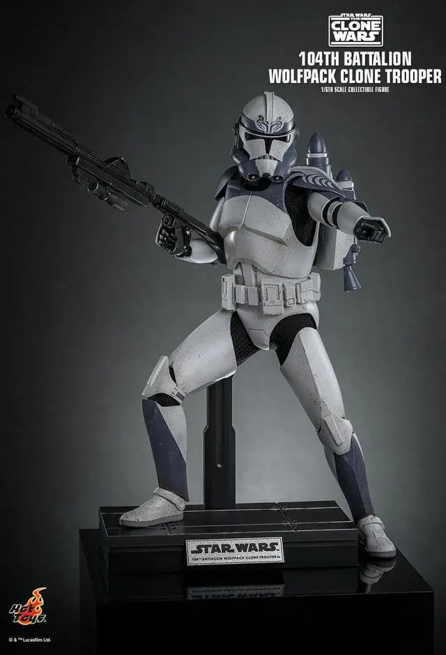 Alt view image 5 of 5 - Figure Hot Toys TMS142 - Star Wars : The Clone War - 104Th Battalion Wolfpack Clone Trooper