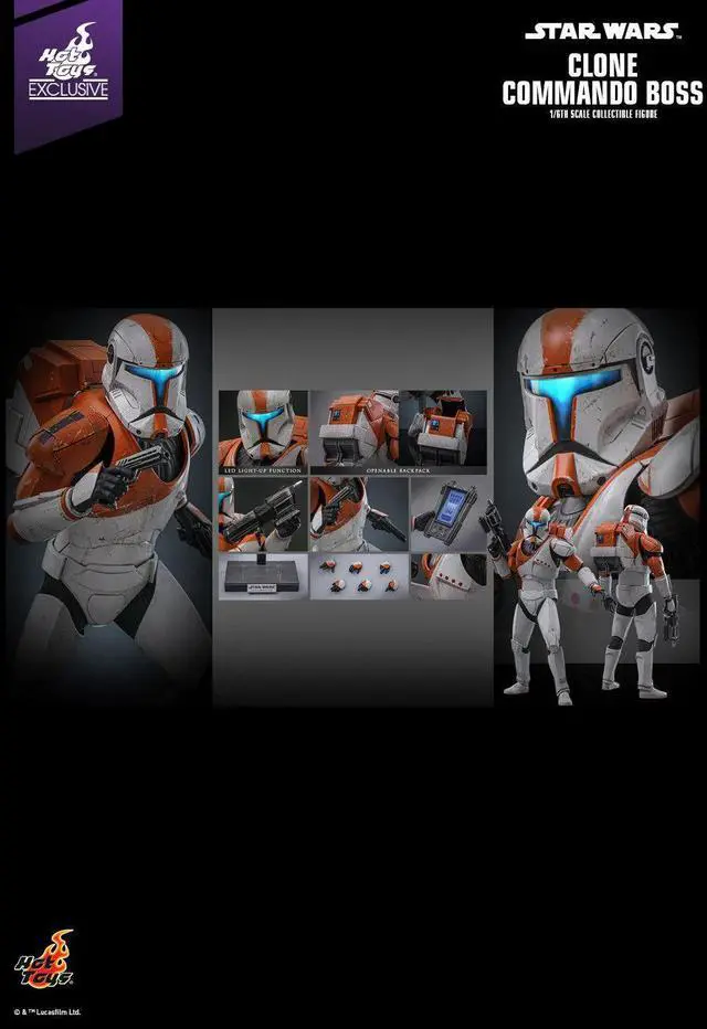 Alt view image 2 of 5 - Figure Hot Toys TMS151 - Star Wars : The Clone War - Clone Commando Boss