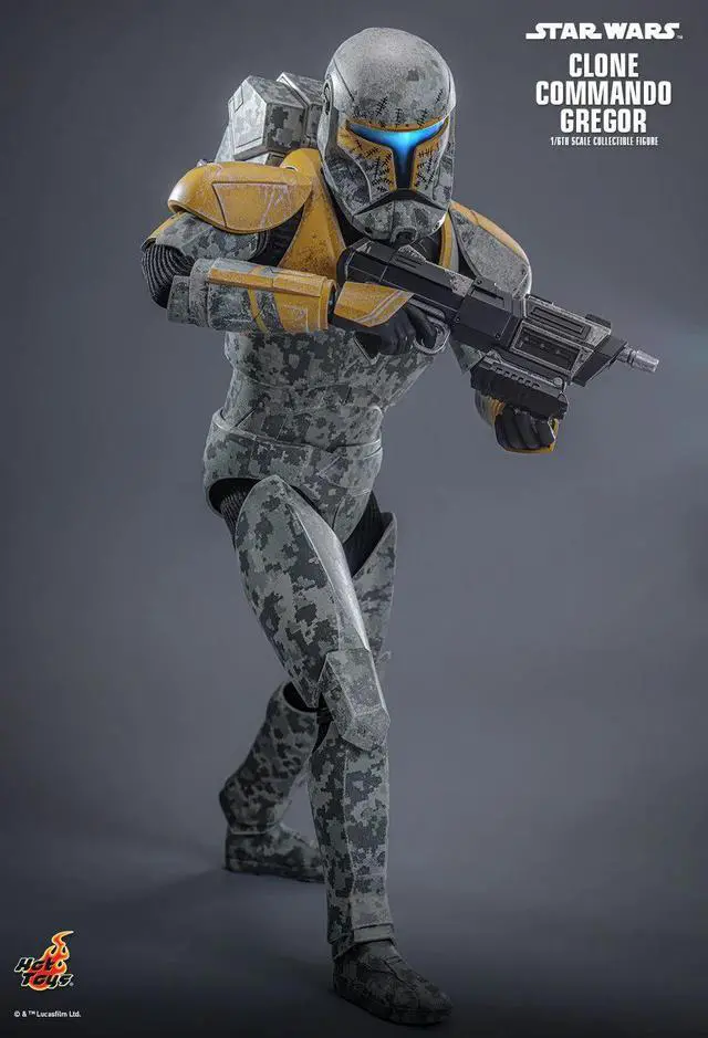 Alt view image 3 of 5 - Figure Hot Toys TMS155 - Star Wars : The Clone Wars - Clone Commando Gregor