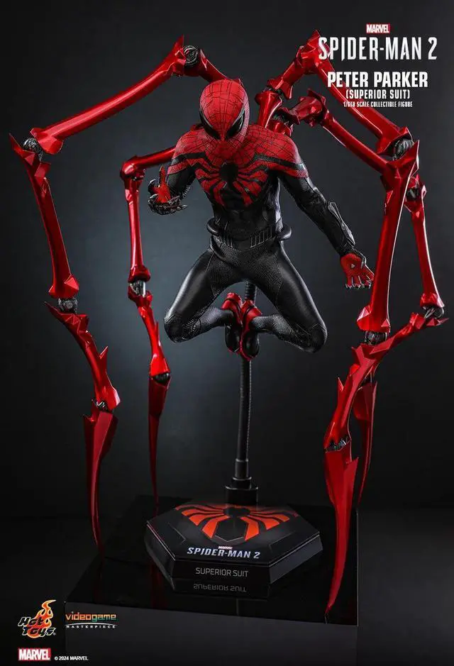Alt view image 5 of 5 - Figure Hot Toys VGM61 - Marvel's Spider Man 2 - Peter Parker Superior Suit