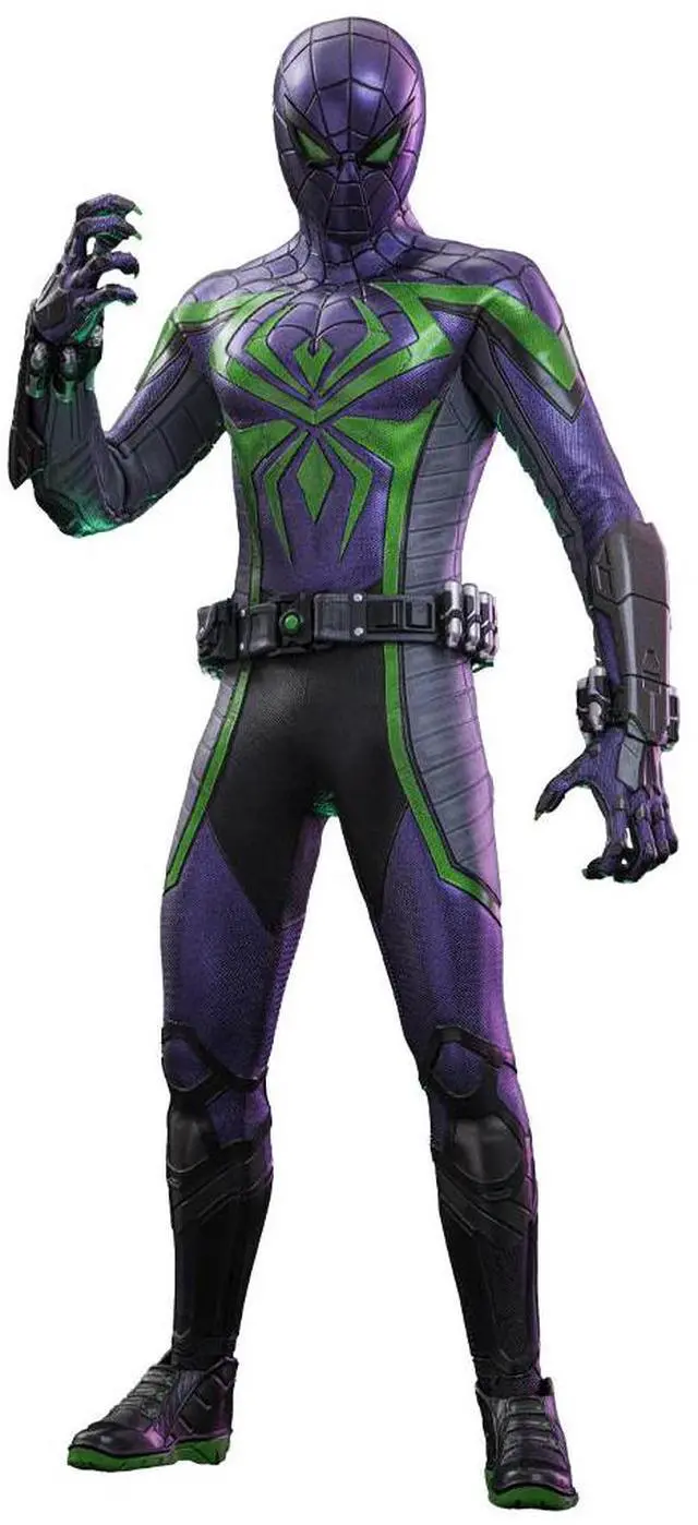 Main image of Figure Hot Toys VGM68 - Marvel's Spider Man 2 - Miles Morales Purple Reign Suit