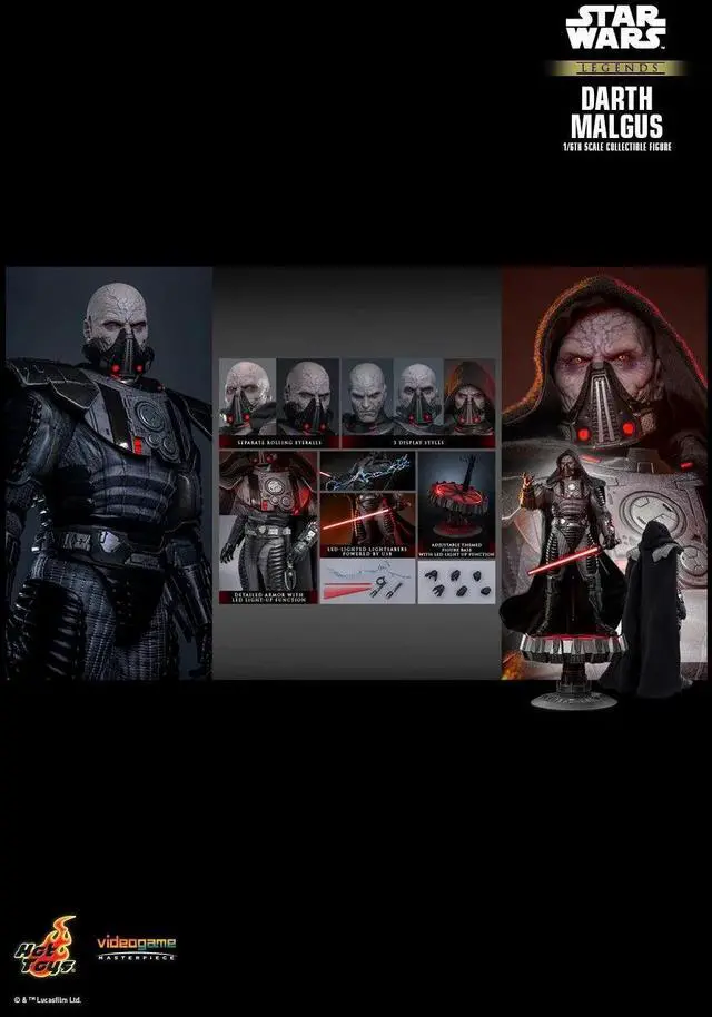 Alt view image 2 of 5 - Figure Hot Toys VGM70 - Star Wars: The Old Republic - Darth Malgus