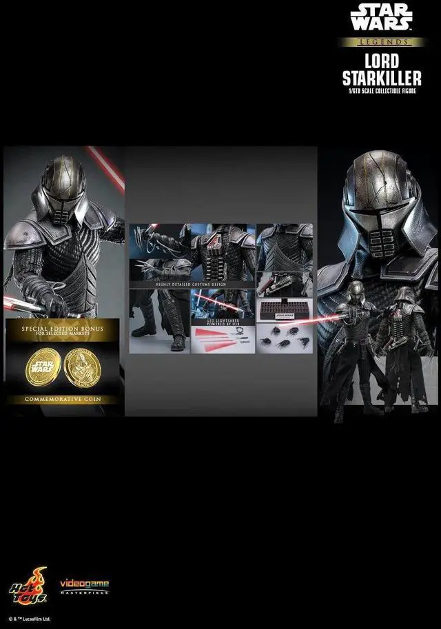 Alt view image 2 of 5 - Figure Hot Toys VGM63B - Star Wars: The Force Unleashed - Lord Starkiller