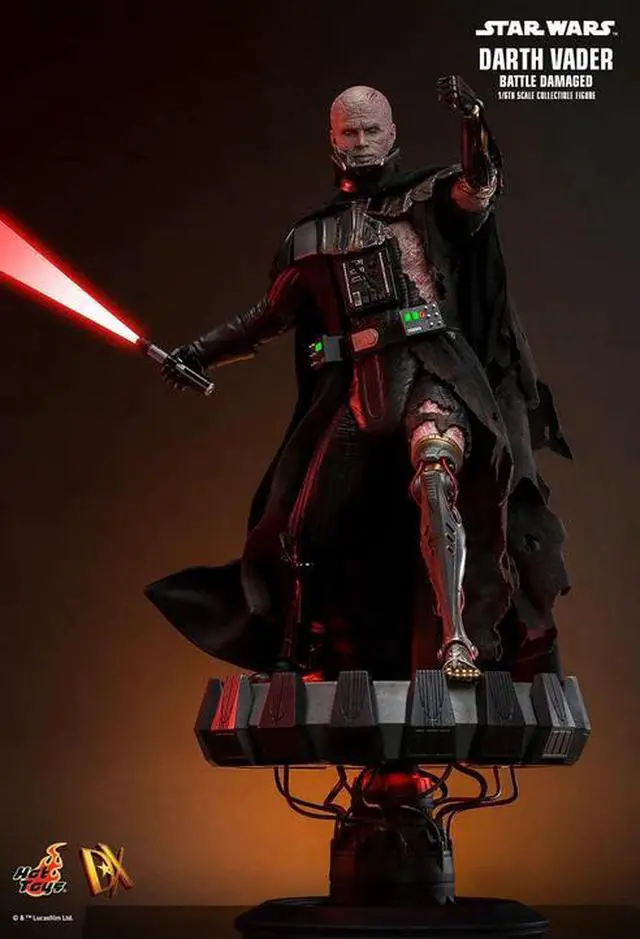 Alt view image 4 of 5 - Figure Hot Toys DX44 - Star Wars - Darth Vader Battle Damaged