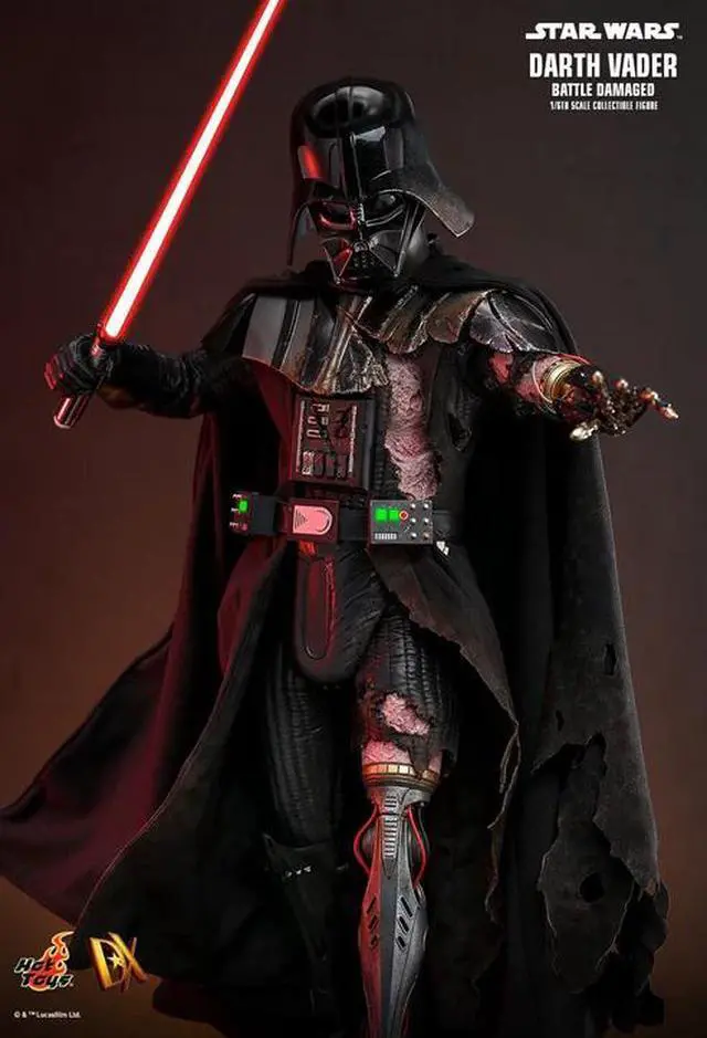 Alt view image 4 of 5 - Figure Hot Toys DX44B - Star Wars - Darth Vader Battle Damaged