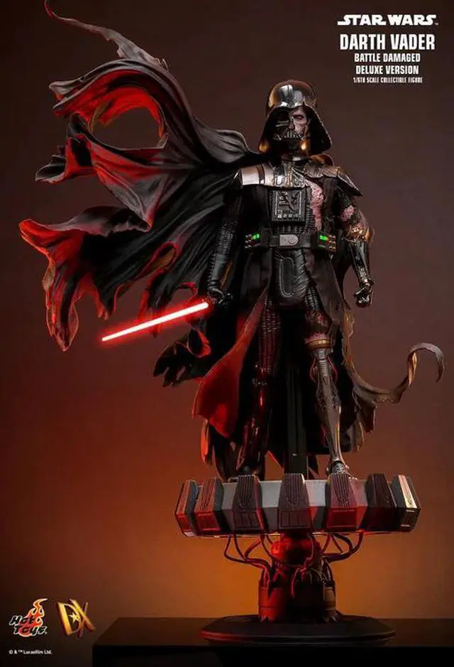 Alt view image 3 of 5 - Figure Hot Toys DX45 - Star Wars - Darth Vader Battle Damaged