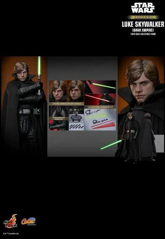 Alt view image 2 of 5 - Figure Hot Toys CMS019 - Star Wars : Dark Empire - Luke Skywalker Dark Empire Version